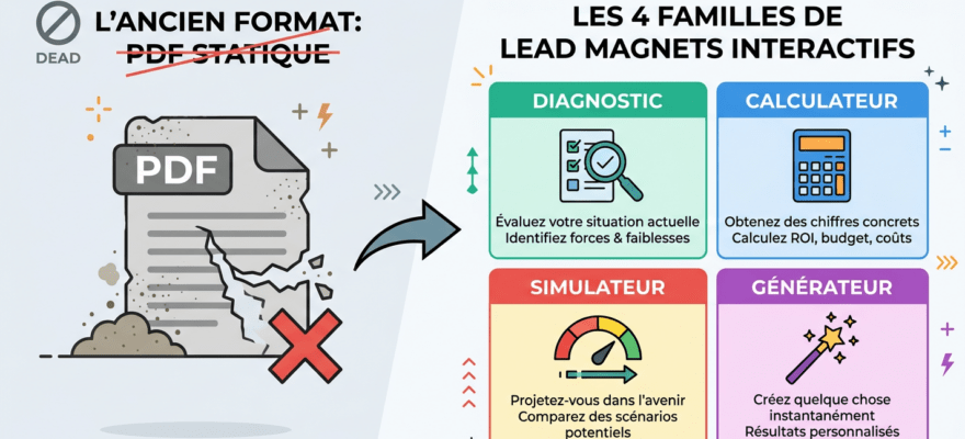 4 familles de lead magnets intelligents propulsés par l'IA pour PME — Vincent Faouet
